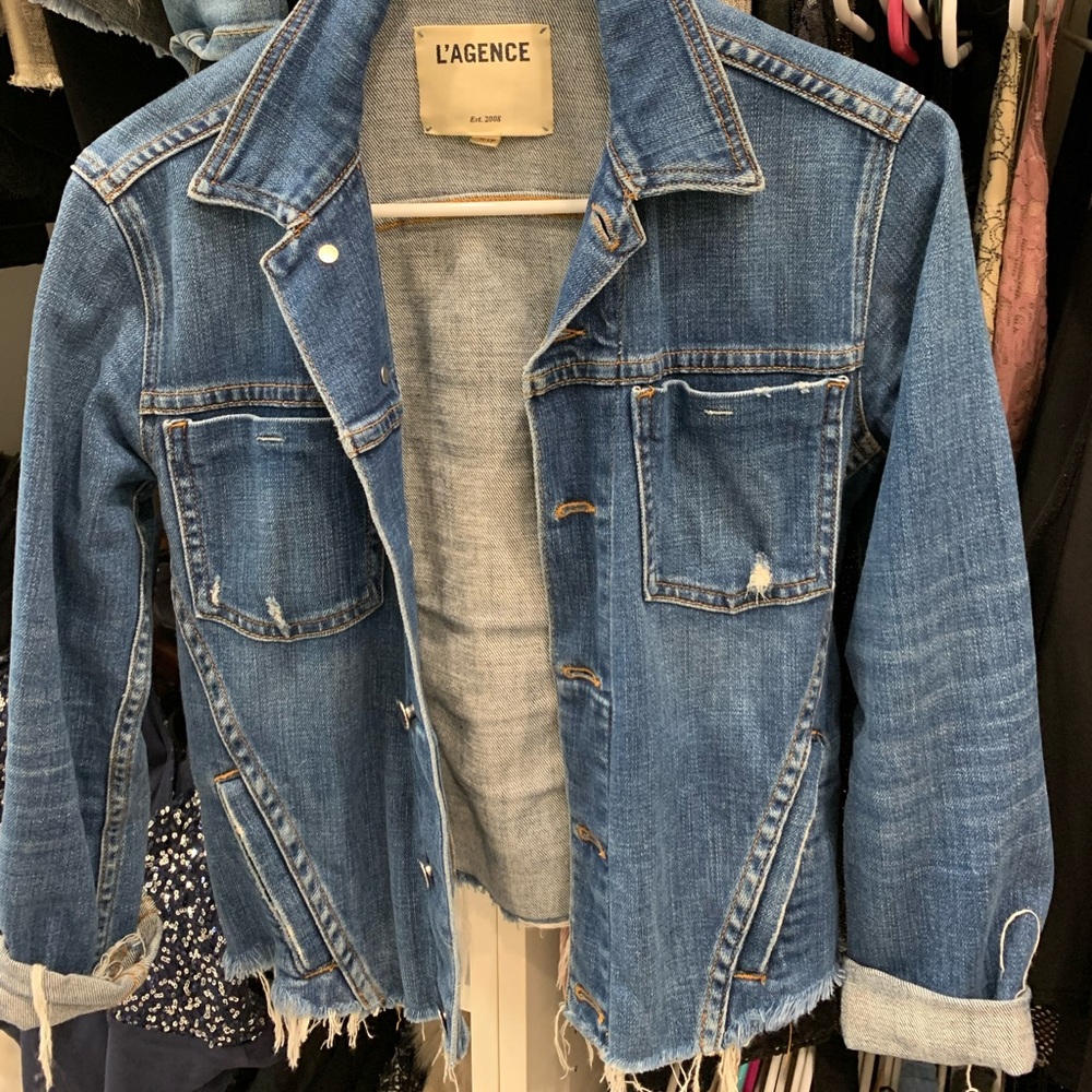 L’agence blue jean jacket.  Excellent condition